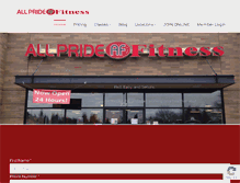 Tablet Screenshot of allpridefitness.com